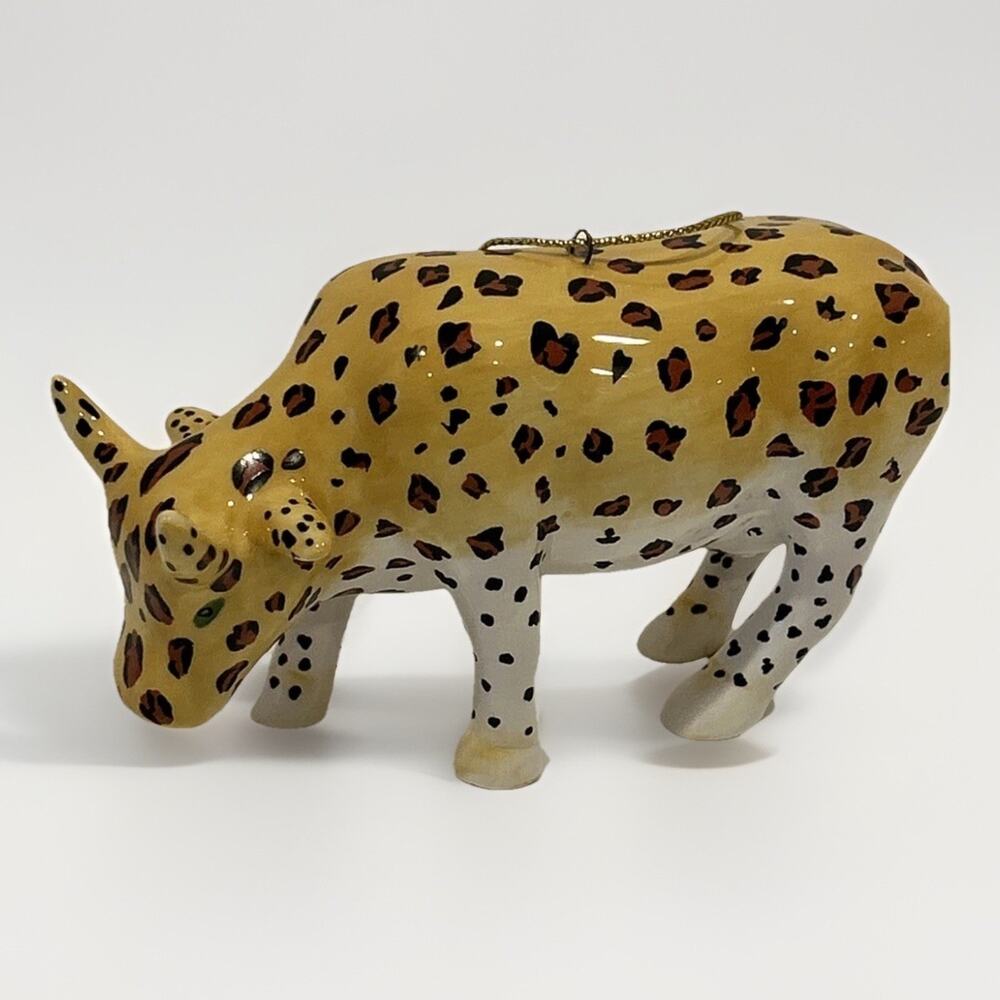 Cow Parade Westland Leopard Cow Ornament Christmas